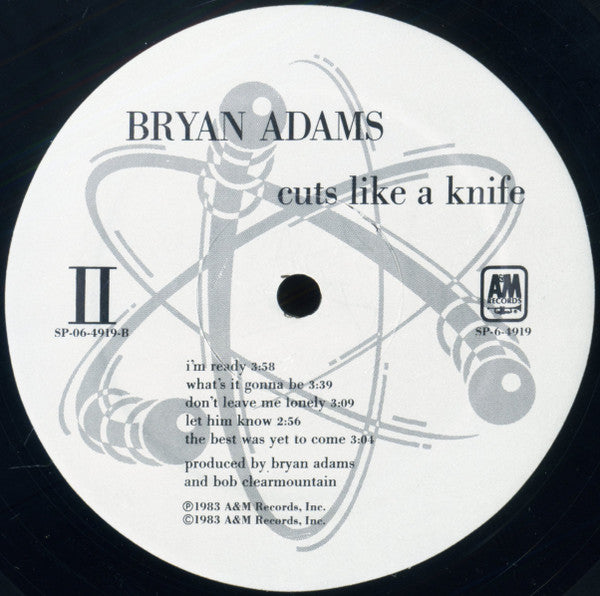 Bryan Adams : Cuts Like A Knife (LP, Album, Mon)