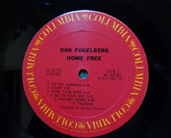 Dan Fogelberg : Home Free (LP, Album, Pit)