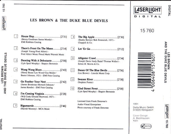 Les Brown And His Duke University Blue Devils : Les Brown & The Duke Blue Devils (CD, Comp, Mono)