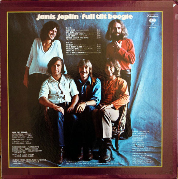 Janis Joplin : Pearl (LP, Album, Pit)