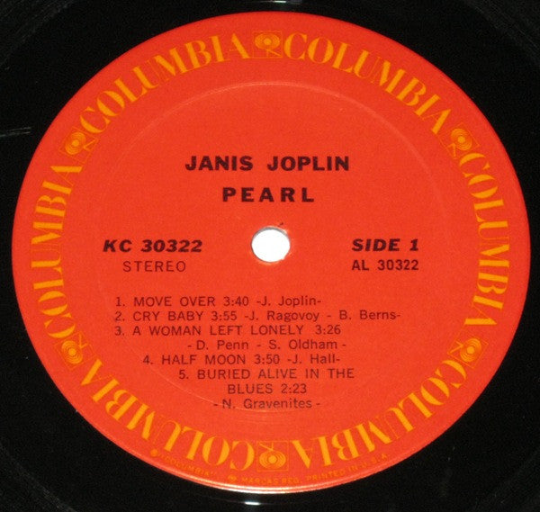 Janis Joplin : Pearl (LP, Album, Pit)