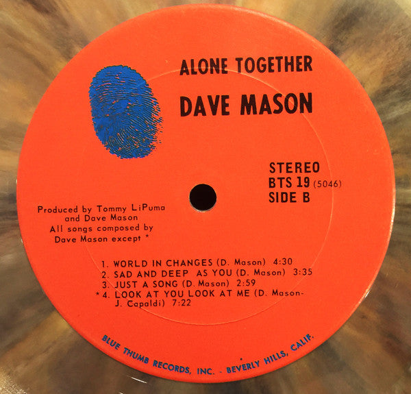 Dave Mason : Alone Together (LP, Album, Mul)