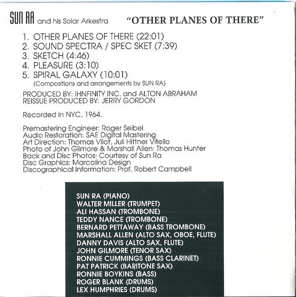 The Sun Ra Arkestra : Other Planes Of There (CD, Album, RE, RP)