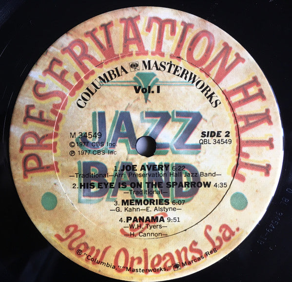 Preservation Hall Jazz Band : New Orleans, Volume 1 (LP, Quad)