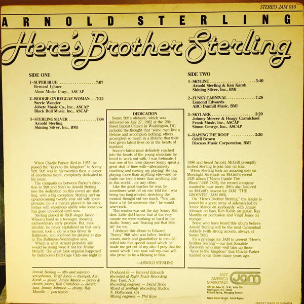 Arnold Sterling : Here's Brother Sterling (LP, Album)