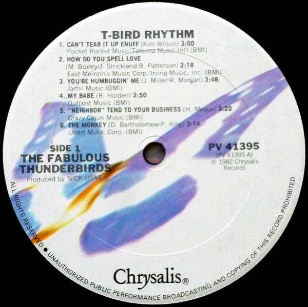 The Fabulous Thunderbirds : T-Bird Rhythm (LP, Album, RE)