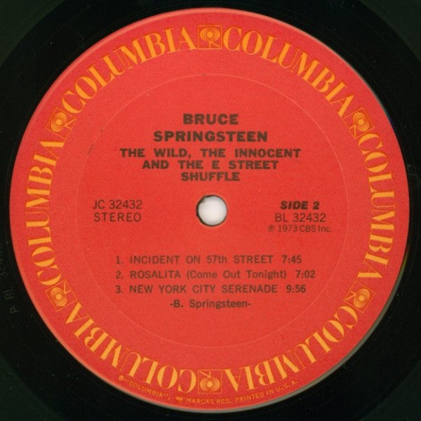 Bruce Springsteen : The Wild, The Innocent And The E Street Shuffle (LP, Album, RE, Pit)