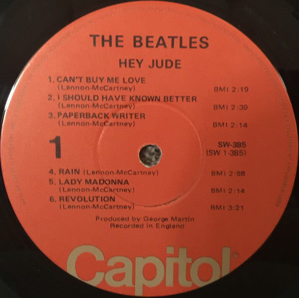 The Beatles : Hey Jude (LP, Comp, RE, Win)