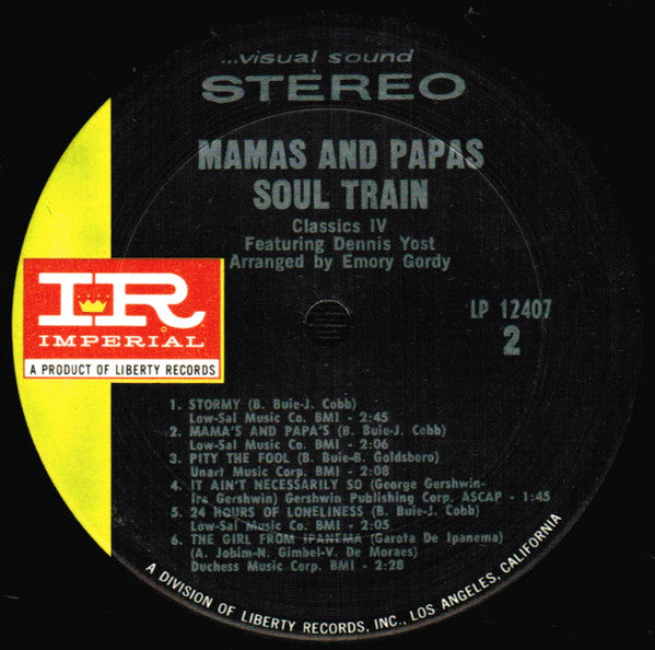 The Classics IV : Mamas And Papas/Soul Train (LP, Album)