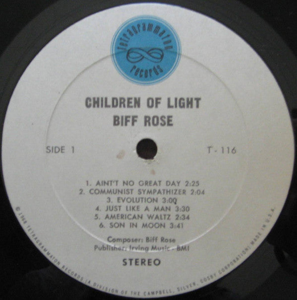 Biff Rose : Children Of Light (LP, Album)
