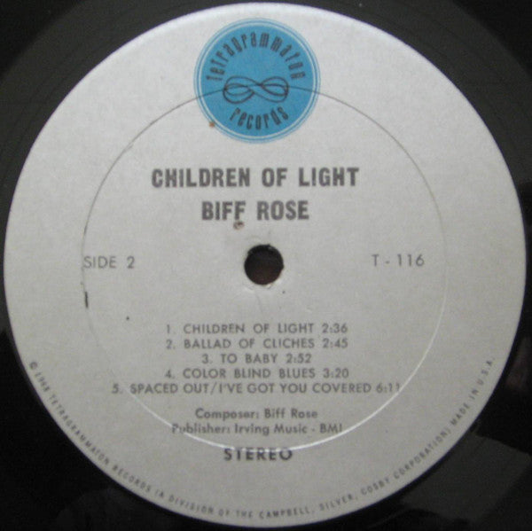 Biff Rose : Children Of Light (LP, Album)