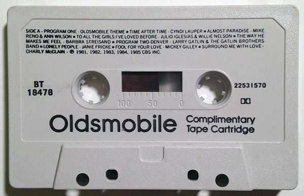 Various : Oldsmobile Complimentary Tape Cartridge (Cass, Comp)