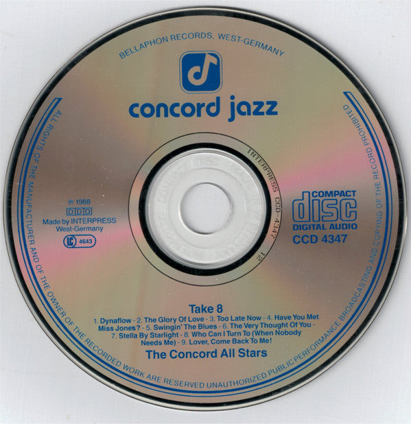 The Concord All Stars : Take 8 (CD, Album)