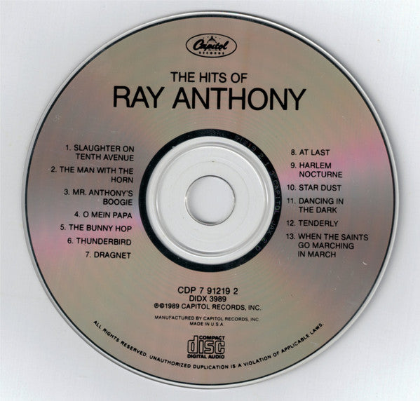 Ray Anthony : The Hits Of Ray Anthony (CD, Comp)