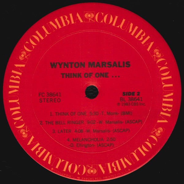 Wynton Marsalis : Think Of One (LP, Album)