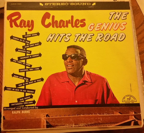 Ray Charles : The Genius Hits The Road (LP, Album, Club)