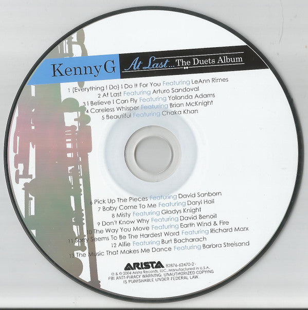 Kenny G (2) : At Last... The Duets Album (CD, Album)