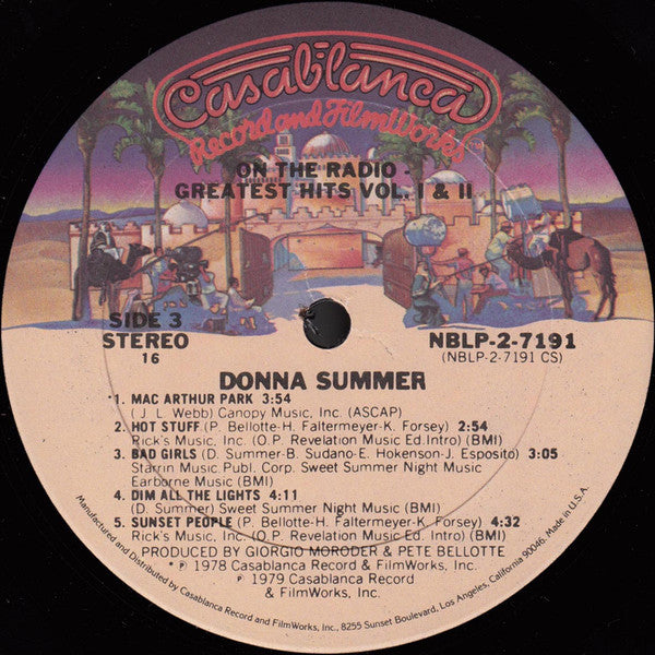 Donna Summer : On The Radio - Greatest Hits Vol. I & II (2xLP, Comp, P/Mixed, 16 )