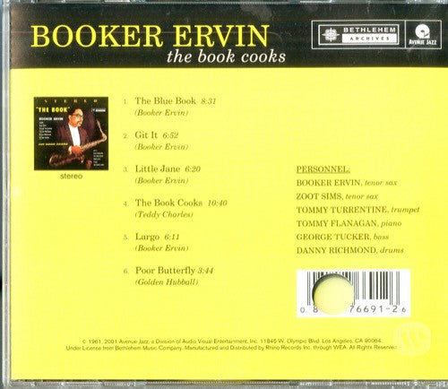 Booker Ervin : The Book Cooks (CD, Album, RE, RM)