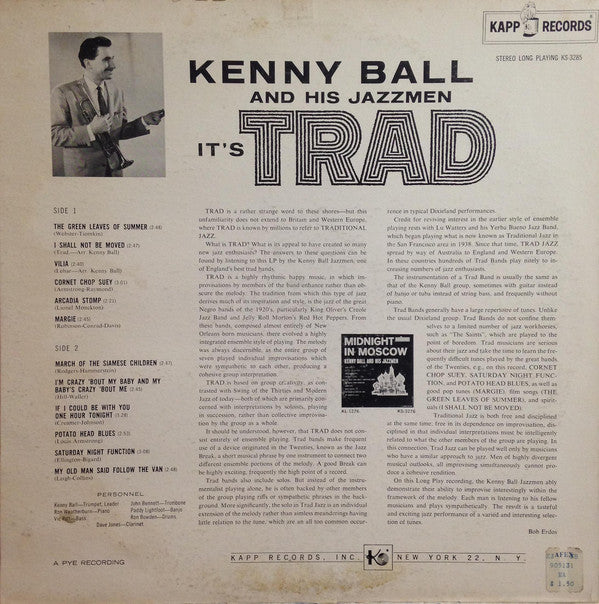 Kenny Ball And His Jazzmen : It's Trad (LP, Album)