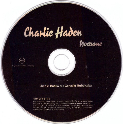 Buy Charlie Haden : Nocturne (CD, Album) Online for a great price – The  Turntable Store