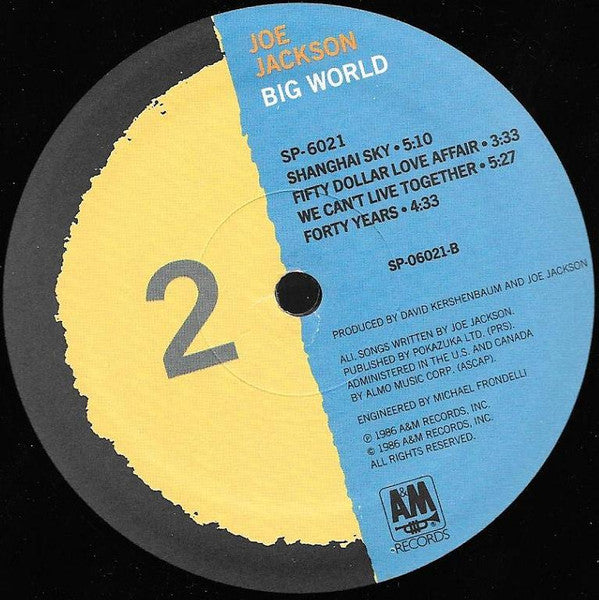 Joe Jackson : Big World (LP, Album + LP, S/Sided)