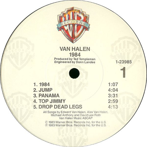 Van Halen : 1984 (LP, Album, Win)