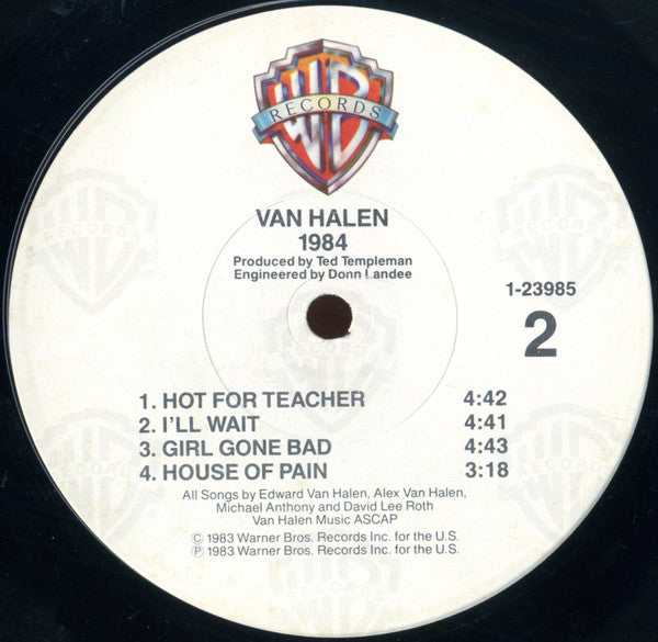 Van Halen : 1984 (LP, Album, Win)