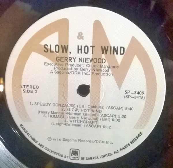 Gerry Niewood : Slow, Hot Wind (LP, RE)