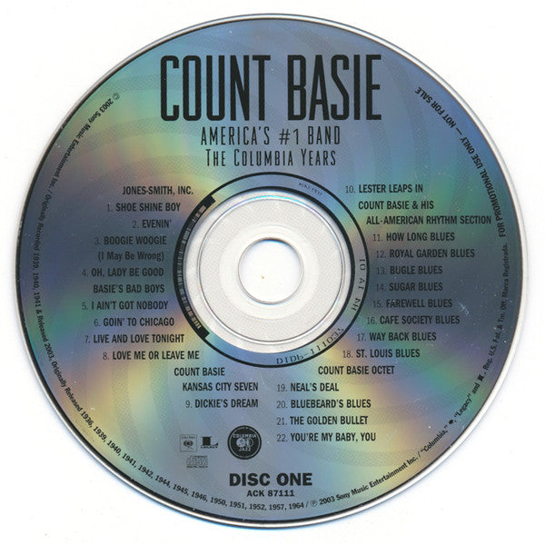 Count Basie : America's #1 Band - The Columbia Years (4xCD, Advance, Comp, Promo, RM)