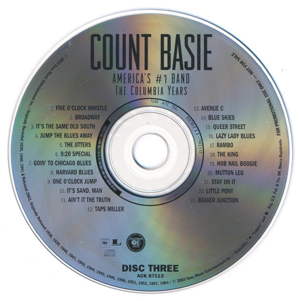 Count Basie : America's #1 Band - The Columbia Years (4xCD, Advance, Comp, Promo, RM)