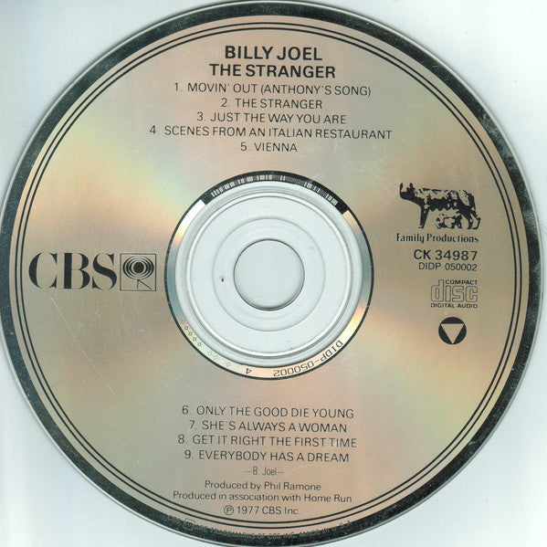 Billy Joel : The Stranger (CD, Album, RE, DID)