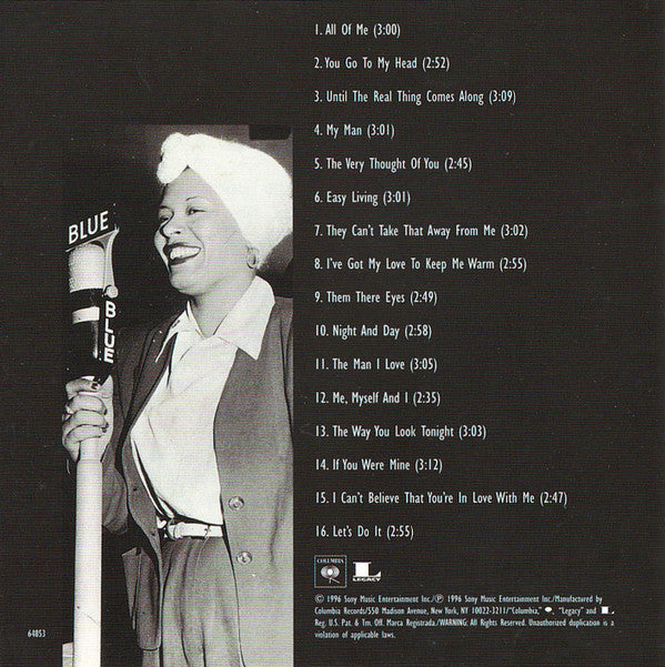 Billie Holiday : Love Songs (CD, Comp, RM)