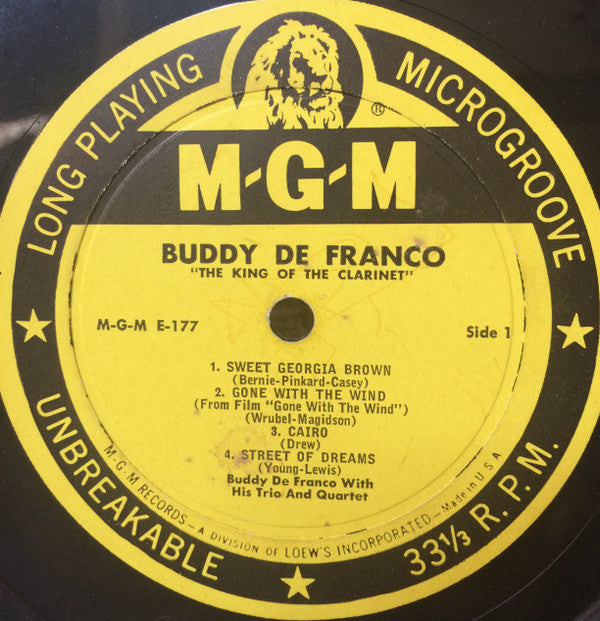 Buddy DeFranco : King Of The Clarinet (10", Album, Dee)