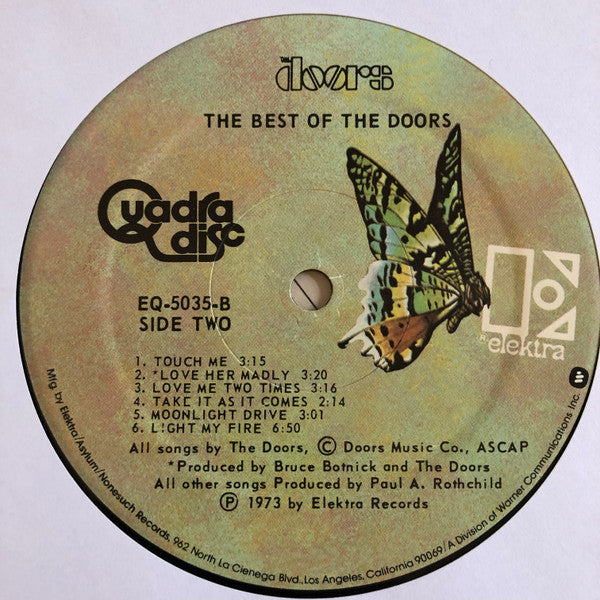 The Doors : The Best Of The Doors (LP, Comp, Quad, RE, PRC)