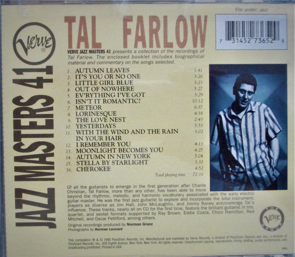 Tal Farlow : Tal Farlow (CD, Comp)