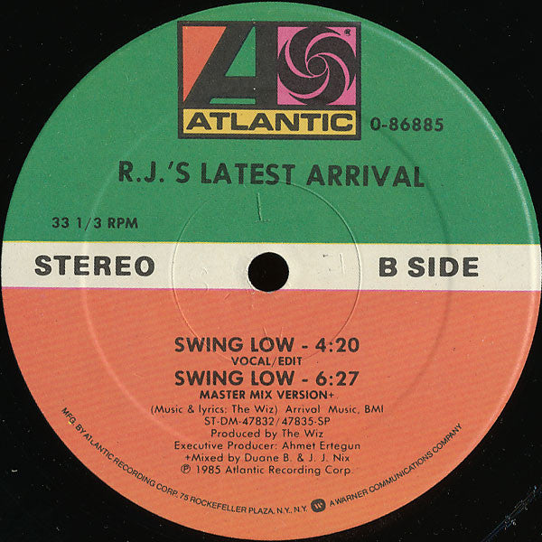 R.J.'s Latest Arrival : Swing Low (12")