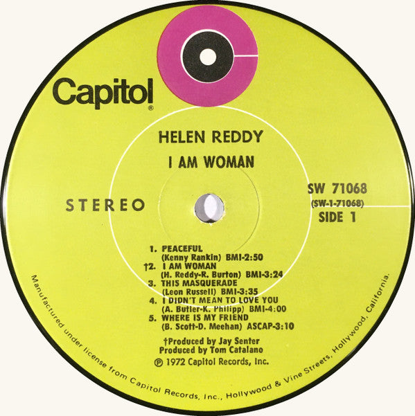 Helen Reddy : I Am Woman (LP, Album, Club, Gre)