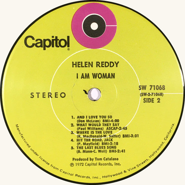 Helen Reddy : I Am Woman (LP, Album, Club, Gre)